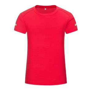 女士運(yùn)動(dòng)系列-圓領(lǐng)簡約時(shí)尚T恤（紅色）