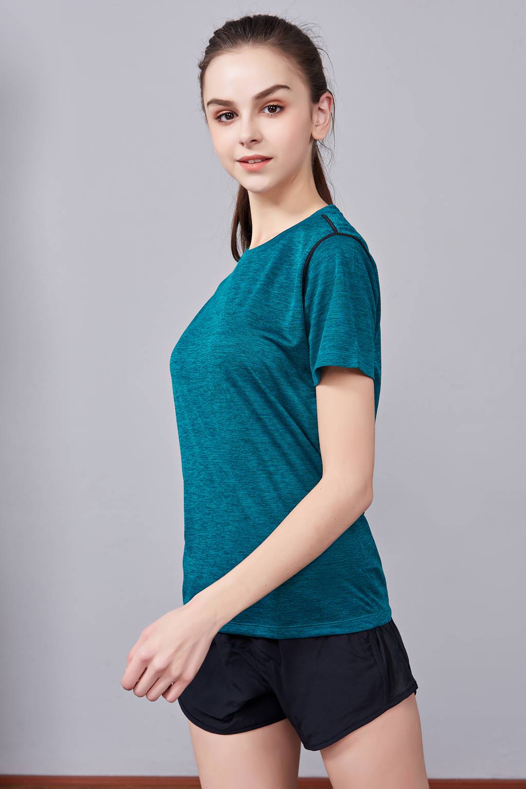 文化衫定制  男女情侶短袖文化衫定制T恤  藍(lán)色